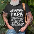 Funny Grandpa Papa Partner In Crime Dad Fathers Day Unisex T-Shirt Gifts for Old Men