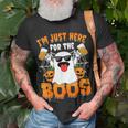 Halloween Ghost Costume I'm Just Here For The Boos T-Shirt Gifts for Old Men