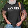 Funny Mock Trial Football For Smart People Laws Lawyer Football Funny Gifts Unisex T-Shirt Gifts for Old Men