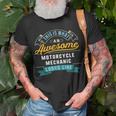 Funny Motorcycle Mechanic Awesome Job Occupation Unisex T-Shirt Gifts for Old Men