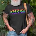 Funny Pride Daddy Proud Gay Lesbian Lgbt Gift Fathers Day Unisex T-Shirt Gifts for Old Men