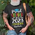 Funny Proud Stepdad Of A Class Of 2023 5Th Grade Graduate Unisex T-Shirt Gifts for Old Men