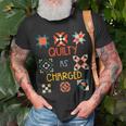 Funny Quilty As Charged Unisex T-Shirt Gifts for Old Men