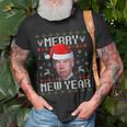 Santa Joe Biden Happy New Year Ugly Christmas Sweater T-Shirt Gifts for Old Men