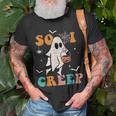So I Creep Retro Halloween Spooky Ghost T-Shirt Gifts for Old Men