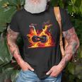 Funny Stationary Bike For Burning Workout Unisex T-Shirt Gifts for Old Men