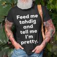 Tahdig Persian Food Iran Iranian Foodie T-Shirt Gifts for Old Men