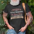 Textile Engineering Major Student Graduation T-Shirt Gifts for Old Men