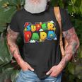 Gamer Super Papa Funny Father Day Gifts Gamer Gift For Papa Unisex T-Shirt Gifts for Old Men