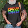 Gay Pride Proud Dad Lgbt Parent Fathers Day Unisex T-Shirt Gifts for Old Men