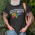 Gay Pride Support Im Straight But I Dont Hate Unisex T-Shirt Gifts for Old Men