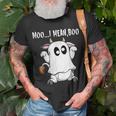 Ghost Cow Moo I Mean Boos Funny Farmer Halloween Costume Unisex T-Shirt Gifts for Old Men