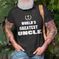Gifts For Uncles Idea New Uncle Gift Worlds Greatest Unisex T-Shirt Gifts for Old Men