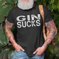 Gin Sucks Funny Best Alcohol Cocktails Drinking Party Unisex T-Shirt Gifts for Old Men