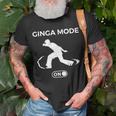 Ginga Mode On Angola Capoira Music Brazilian Capoeira T-Shirt Gifts for Old Men