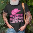 Girls Pink Howdy Cowgirl Western Country Rodeo Gift For Womens Unisex T-Shirt Gifts for Old Men