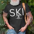 Girls Who Ski Unisex T-Shirt Gifts for Old Men