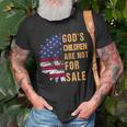 Gods Children Are Not For Sale Funny Political Unisex T-Shirt Gifts for Old Men