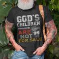 Gods Children Are Not For Sale Retro Unisex T-Shirt Gifts for Old Men