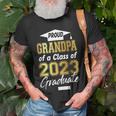 Gold Proud Grandpa Of A Class Of 2023 Graduate Unisex T-Shirt Gifts for Old Men