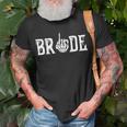 Gothic Skeleton Bride Wedding Just Married Spooky Halloween Unisex T-Shirt Gifts for Old Men