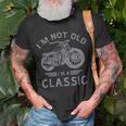 Grandad Birthday Vintage Motorbike Funny Motorcycle Unisex T-Shirt Gifts for Old Men