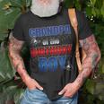 Grandpa Birthday Boy Spider Web Birthday Party Decorations T-Shirt Gifts for Old Men