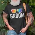 Groom Bachelor Party Lgbt Same Sex Gay Wedding Husband Unisex T-Shirt Gifts for Old Men