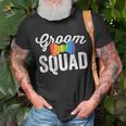 Groom Squad Gift Lgbt Same Sex Gay Wedding Husband Men Unisex T-Shirt Gifts for Old Men