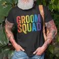 Groom Squad Party Lgbt Same Sex Gay Wedding Husband Men Unisex T-Shirt Gifts for Old Men