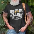 Grooms Brew Crew Groomsmen & Best ManT-Shirt Gifts for Old Men