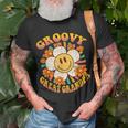 Groovy Great Grandpa Daisy Flower Smile Face 60S 70S Family Unisex T-Shirt Gifts for Old Men