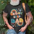 Groovy Step Dad Stepdaddy Step Father Fathers Day Retro Gift For Mens Unisex T-Shirt Gifts for Old Men