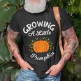 Growing A Little Pumpkin Thanksgiving Pregnancy T-Shirt Gifts for Old Men