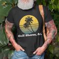 Gulf Shores Alabama Retro Vintage Palm Tree Beach T-Shirt Gifts for Old Men