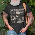 Halloween Horror Movie Scream Show Frankenstein And Dracula Halloween T-Shirt Gifts for Old Men