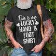 Hand And Foot Card Game Player Sharks Cards T-Shirt Gifts for Old Men
