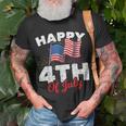 Happy 4Th Of July Patriotic American Us Flag 4Th Of July Unisex T-Shirt Gifts for Old Men