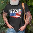 Happy Memorial Day Usa Flag Honor 4Th Of July Unisex T-Shirt Gifts for Old Men