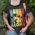 Hawaii Aloha State Vintage Retro Hawaiian Islands Gift Unisex T-Shirt Gifts for Old Men