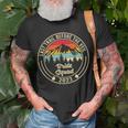 Hiking Bachelorette 2023 Last Trail Before The Veil Bride Unisex T-Shirt Gifts for Old Men