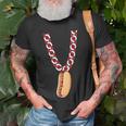 Hot Dog 4Th Of July Funny Necklace Patriotic Food Lover Patriotic Funny Gifts Unisex T-Shirt Gifts for Old Men