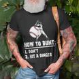How To Bunt Dont Hit A Dinger Funny Baseball Baseball Funny Gifts Unisex T-Shirt Gifts for Old Men