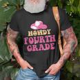 Howdy 4Th Grade Teachers Kids Parents Cowboy Cowgirl Unisex T-Shirt Gifts for Old Men