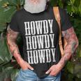 Howdy Rodeo Western Country Southern Cowgirl Cowboy Vintage Unisex T-Shirt Gifts for Old Men