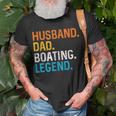 Husband Dad Boating Legend Funny Sail Boat Captain Father Gift For Mens Unisex T-Shirt Gifts for Old Men