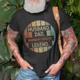 Husband Dad Warrant Officer Legend Vintage Unisex T-Shirt Gifts for Old Men