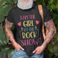 I Am The Girl At The Rock Show Rock Music Lover Vintage Unisex T-Shirt Gifts for Old Men