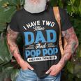 I Have Two Titles Dad And Pop Pop Funny Grandpa Fathers Day Unisex T-Shirt Gifts for Old Men