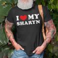 I Love My Sharyn I Heart My Sharyn Unisex T-Shirt Gifts for Old Men